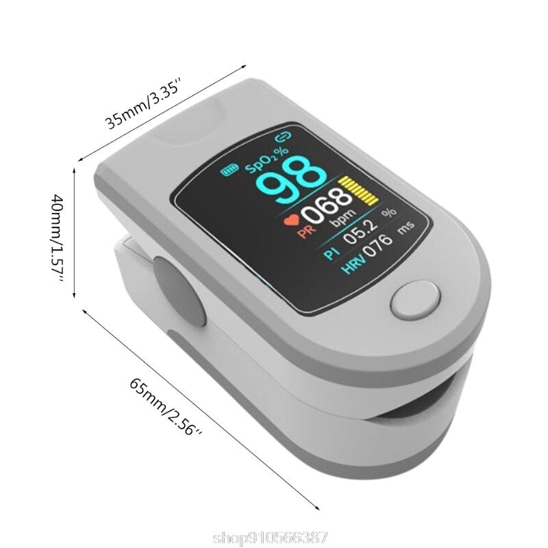 Mini Protable Bluetooth Fingertip Pulse Oximeter Heart Rate Blood Oxygen SpO2 PR PI HRV Monitor LCD Display N04 20