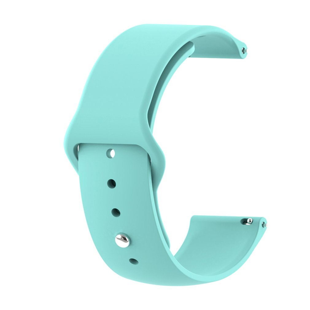 22mm Solid Color Strap Reverse Buckle Silicone Replacement Strap For Haylou Solar LS05 Series