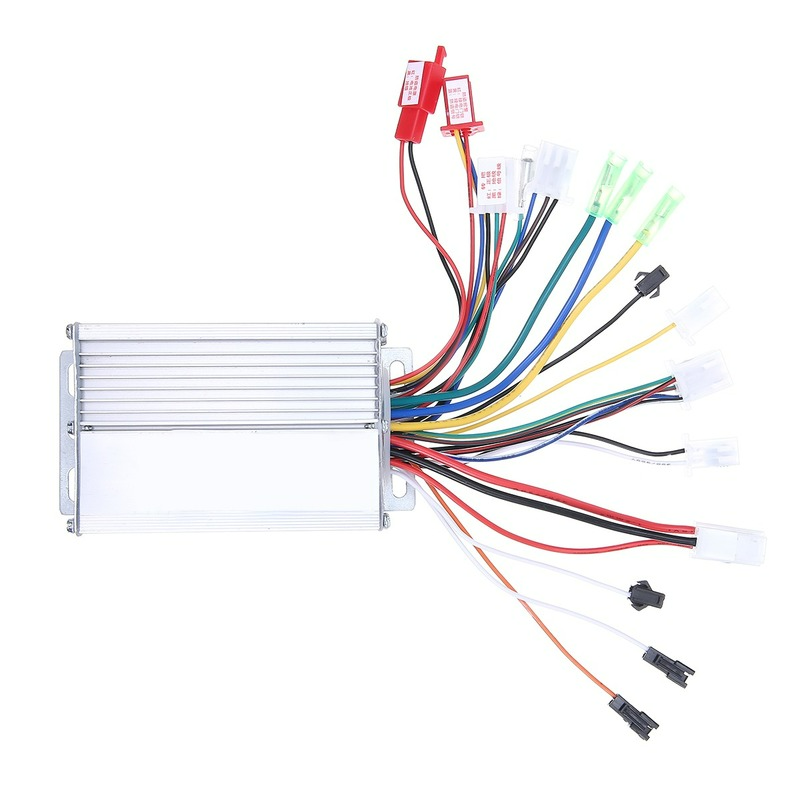 Motor de CC sin escobillas para bicicleta eléctrica, controlador de Motor de CC sin escobillas de 350W, 36V/48V, accesorios para Scooter