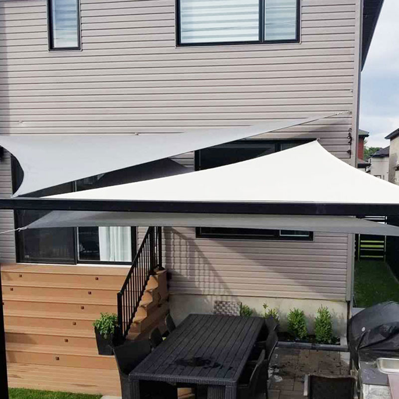 DKLE Zonnescherm Zeil – Driehoek 2x2x2m – Waterdicht – 95% UV-bescherming – Heavy Duty – Voor Terras, Tuin & Zwembad 2 miniatura