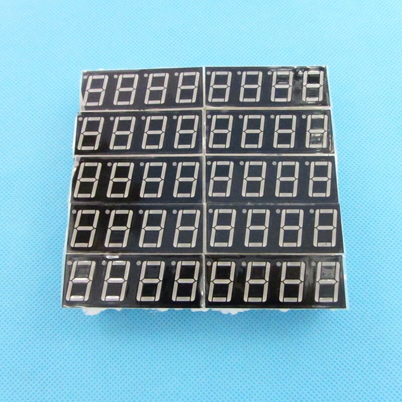 5 pcs 4 Bit Digital Tube Common Annode Digital Tube 0.56" 0.56in. Red LED Digit 7 Segment Display +