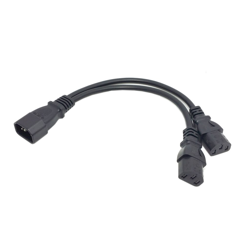 IEC320 adapter robić kabla IEC 320 C13 robić C14 przedłużacz kabla zasilającego C14 robić podwójnego C13 5-13R mocy typu Y kabel rozgałęziający przewód