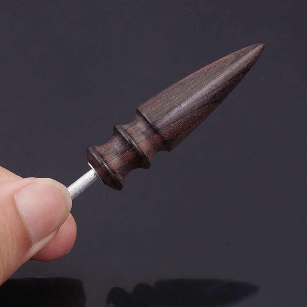2Style Useful Wood Wooden Leather Craft Edge Burnisher Slicker Flat Head DIY Leathercraft Making Tool
