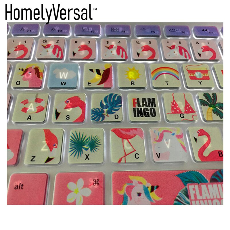 Super Cute Keyboard Cover Skin for Apple Macbook Pro MAC 13 15 Air Soft keyboard stickers dust water proof keyboard cover