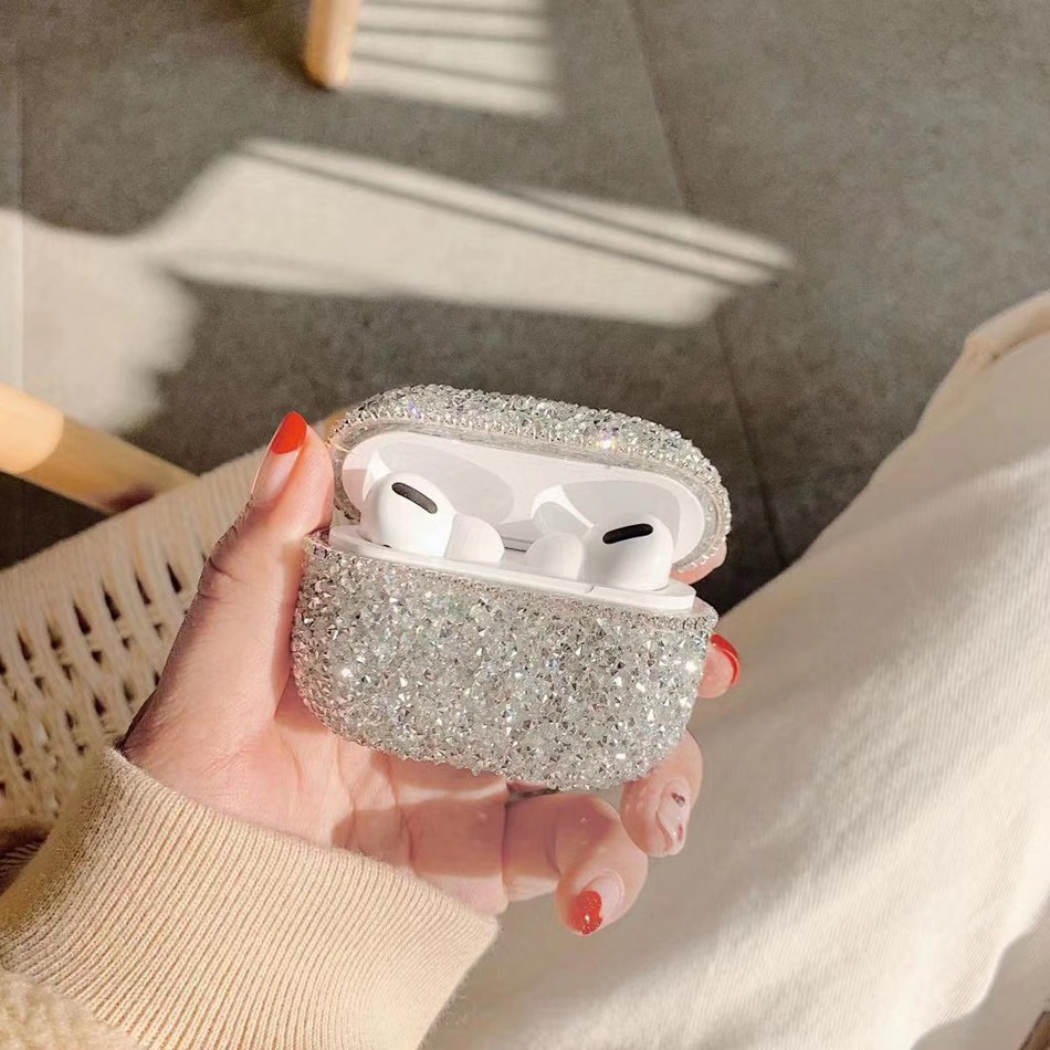 Luxe Bling Glitter Diamond Hard Case Voor Apple Airpods Pro Case Strass Accessoire Cover Voor Airpods Pro Headset Kristal Tas: 1344O