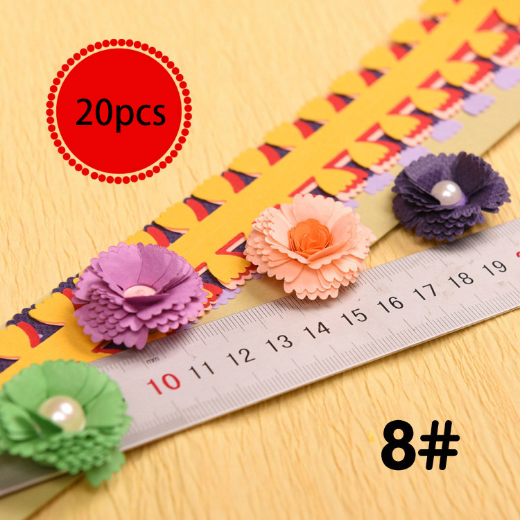 20 striber blomster quilling papirstrimler farverige origami diy papir hånd håndværk diy scrapbøger håndlavet dekoration: 08