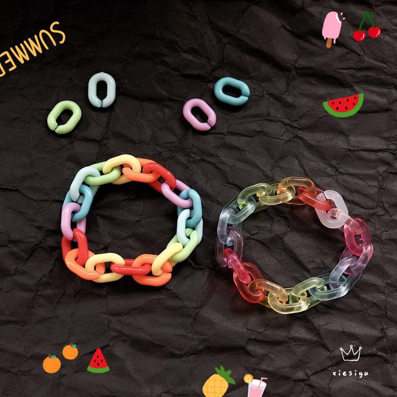 Nueva pulsera de acrílico del orgullo de los homosexuales, bisexuales, pulseras transparentes de arco iris para parejas, de Mejor amistad para mujeres