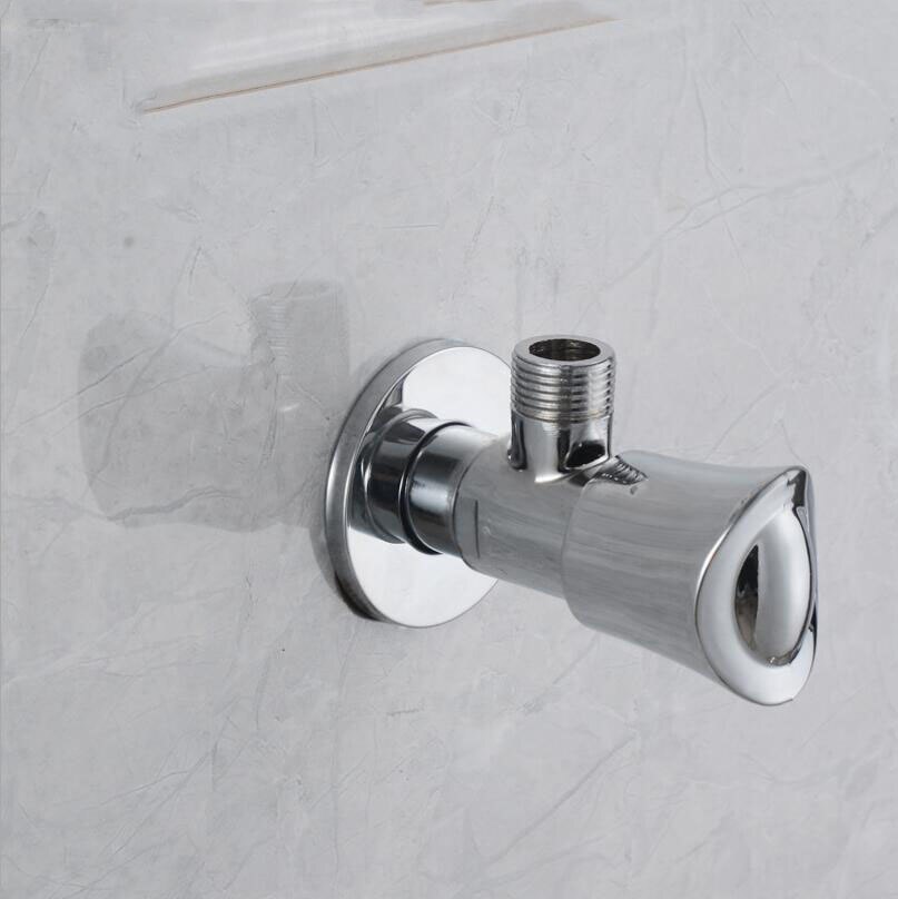 G1/2*3/8 & Koud Water Anti-explosie Keuken Wc Messing Driehoek Klep 3 ′ Outlet Hoekstopkraan Schakelaar inlaatklep