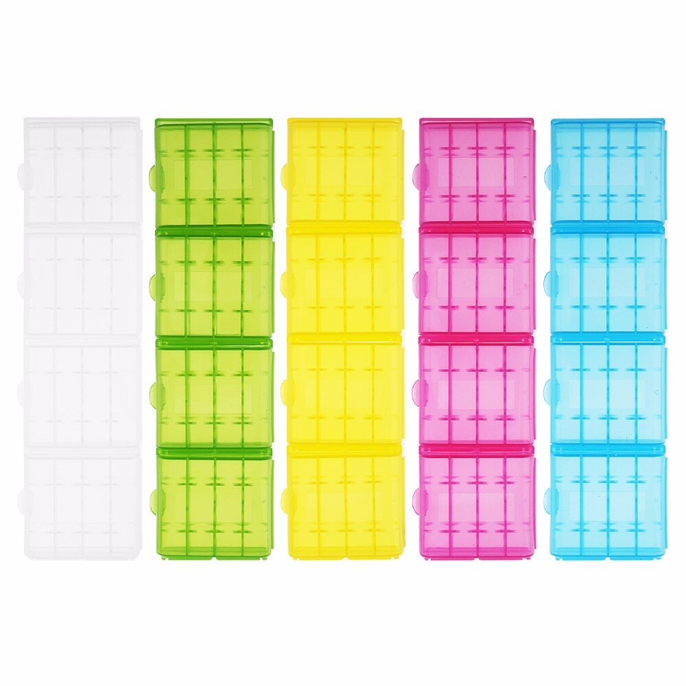 10 Pcs Hard Plastic Battery Case Holder Opbergbox Voor Aa Aaa Oplaadbare Batterij