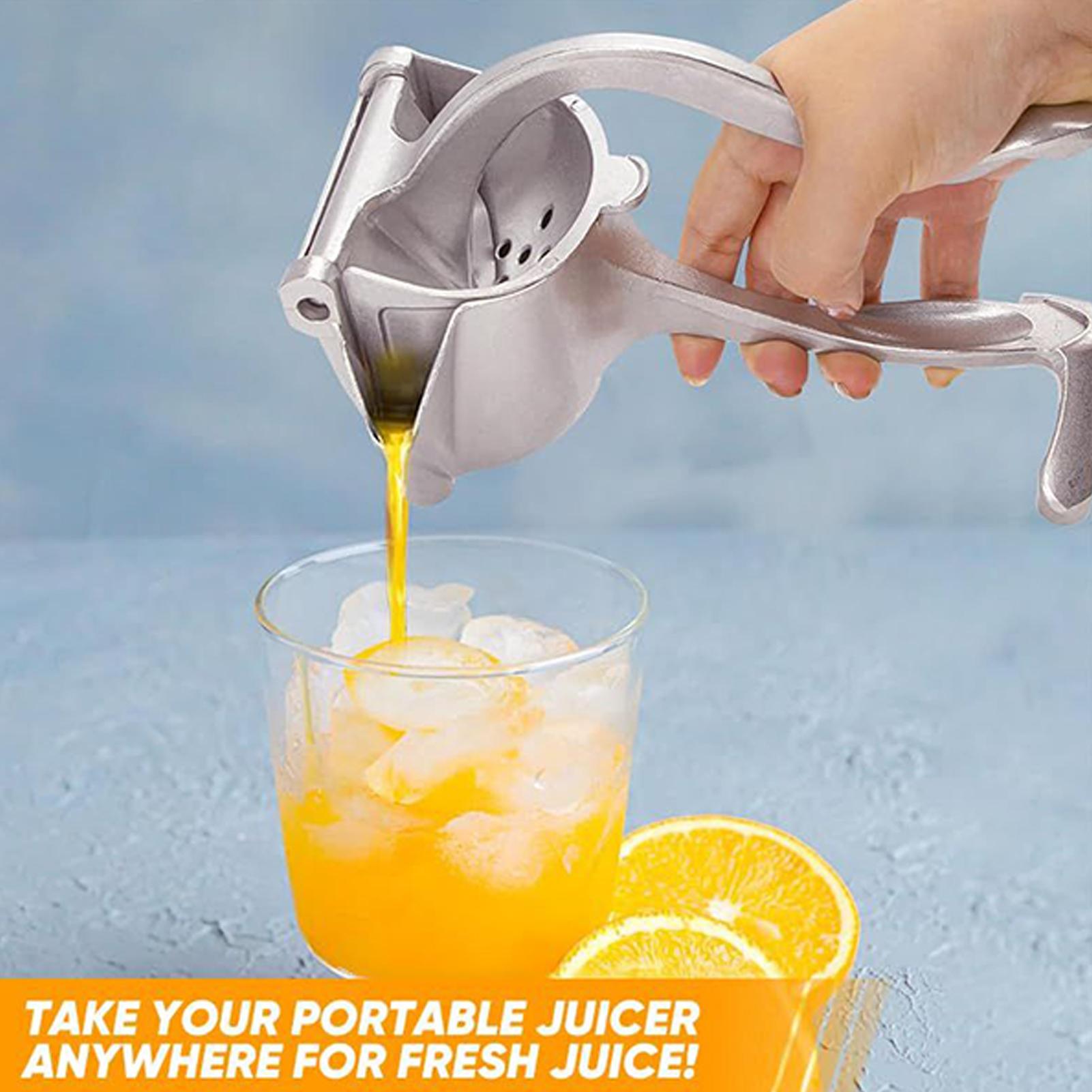 Manuel juicer, frugtjuicepresser, aftagelig kraftig citruspresser, premium metallegeringspresser