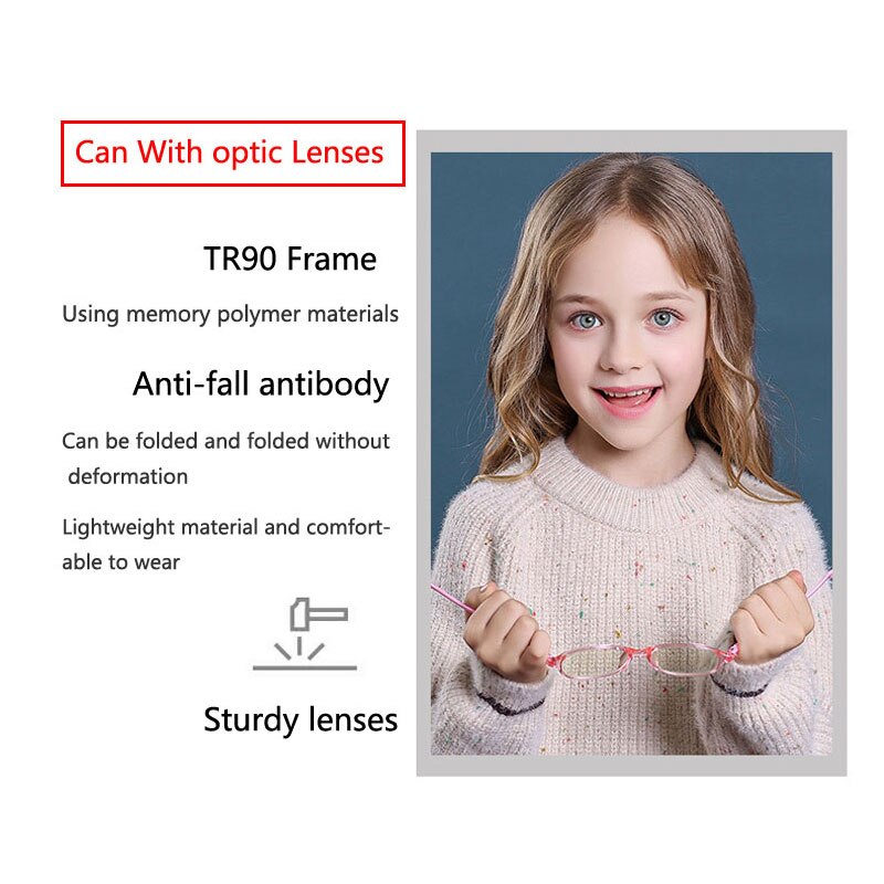 Blue Light Blocking Kids Glasses For Sight Myopia Children Boy Girls Online Classes Computer Glasses Oculos Lunette De Vue Grau