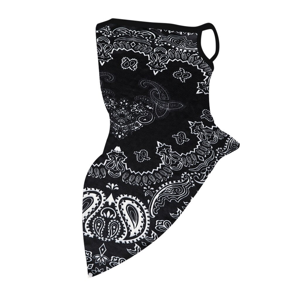 30# Breathable Bandana Paisley Arab Hijab Mesh Tube Face Scarves Windproof Wrap Scarf Neck Gaiter Cover Headband Men Girl