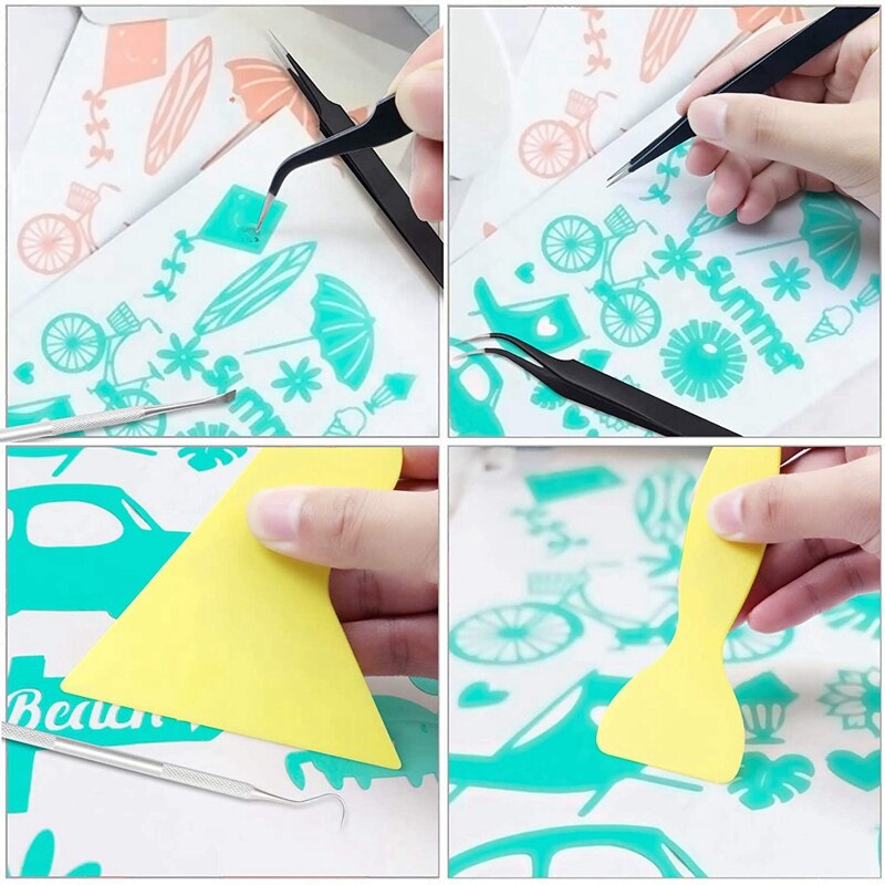 Outils de mariage artisanaux en vinyle, Kits d'outils de mariage artisanaux pour silhouette, camées, lettrage, coupe, épissure