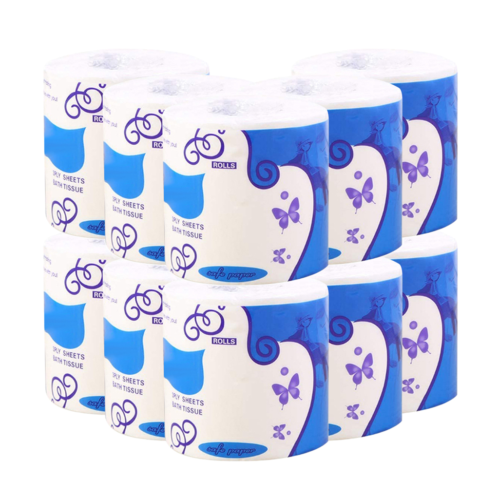 10 ruller toiletpapir super blød, ren fornemmelse toiletpapir husholdning af trelags udskiftning af papirhåndklæde