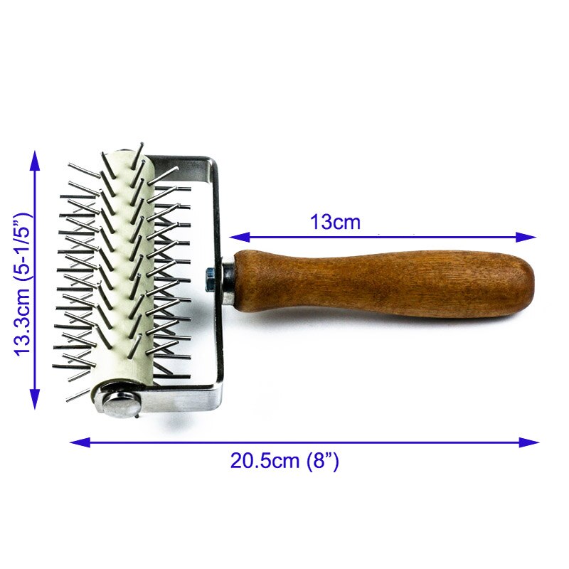 Rueda de rodillo con pinchos para masa, herramienta perforadora de Pasta para pan, pastel de Pizza, utensilios de cocina, utensilios de cocina, comedor, hogar y jardín,