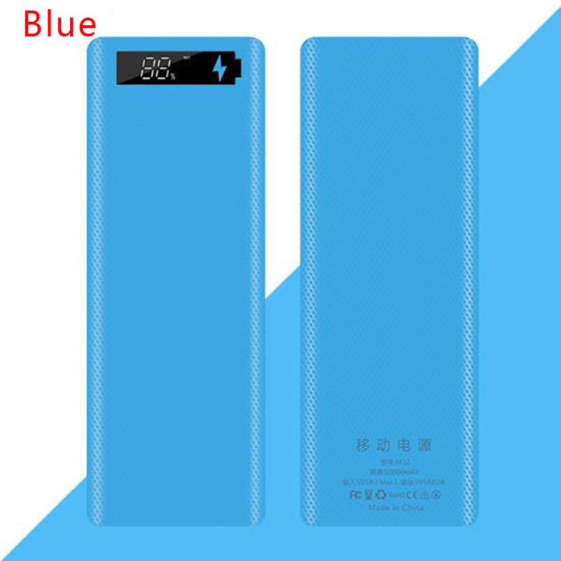 10*18650 Power Bank Case Dual USB With Digital Display Screen Mobile Phone Charger DIY Shell 18650 Battery Holder Charging Box: BL