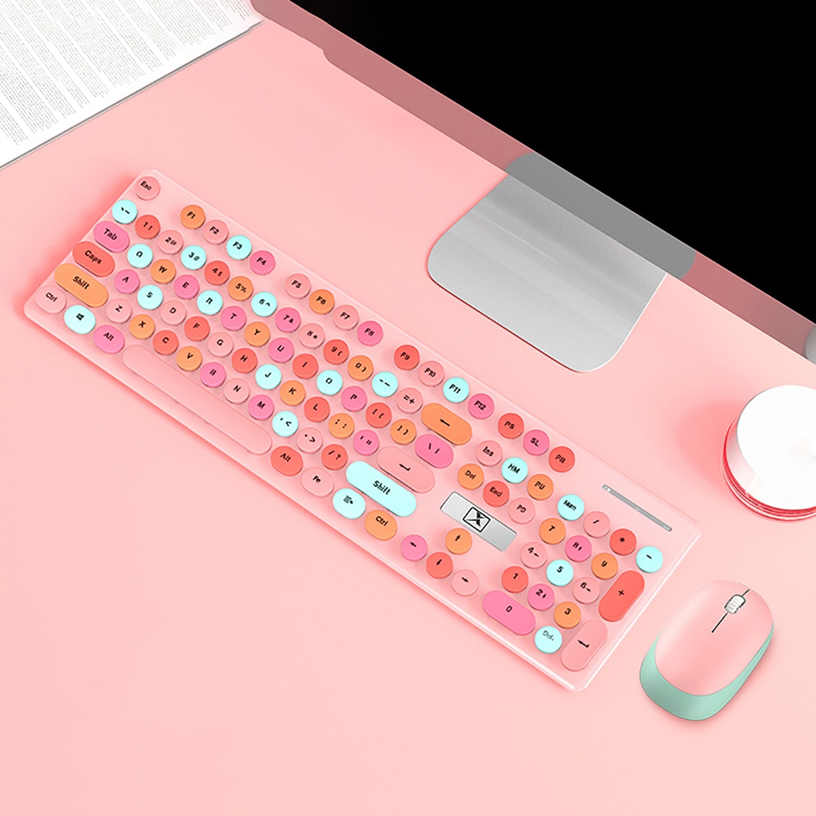 wireless keyboard and mouse set 2.4G wireless silent keyboard for notebook laptop desktop office