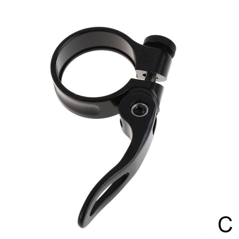 Bicycle Quick Release Seat Tube Clamp Aluminum Alloy Post Seat Saddle Clamp Clamp Aluminum Clamp Tube X8P1: C