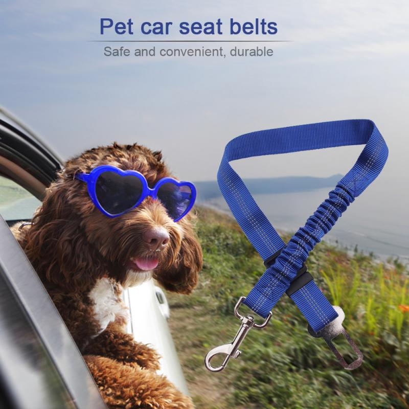 Anti-Shock Pet Dog Car Seat Belt Clip Bungee Lead Vehicle Travel Safety Harness