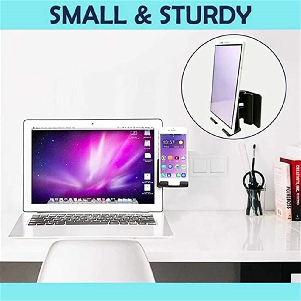 Notebook Screen Side Phone Holder Computer Screen Mobile Phone Stand Mobile Phone Bracket On The Side Of The Laptop Screen