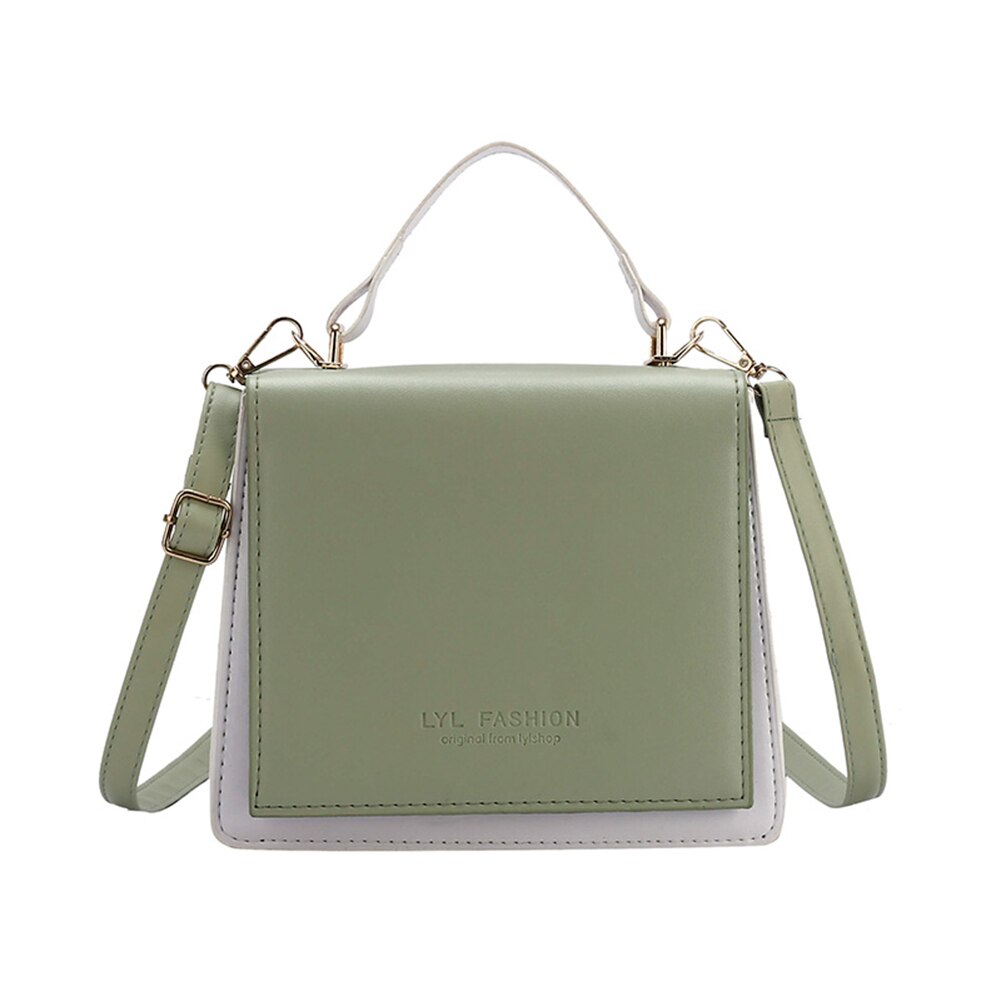 Mulheres simples crossbody sacos 2020 hit color totes alça superior do plutônio simples quadrado bolsa de ombro senhoras meninas saco de compras diário: 3