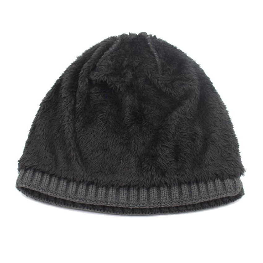 Frauen Mützen Hüte Schal einstellen Winter Hüte Für Männer Frauen Warme Wolle Rippen Gestrickte Kappe Und Schals Anzug Männlich Schwarz motorhaube Skullies