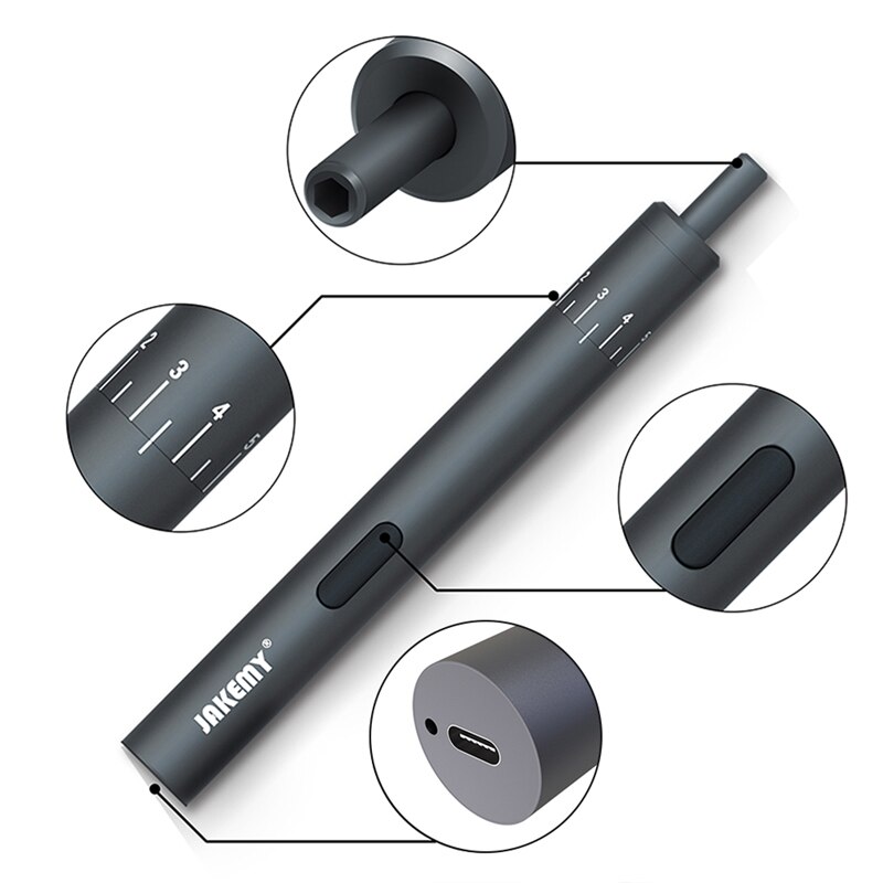 Jakemy 40 Bits Precisie Elektrische Schroevendraaier Set Led Light Diy Maintaince Gereedschap Voor Cellphone Camera Laptop Verbetering