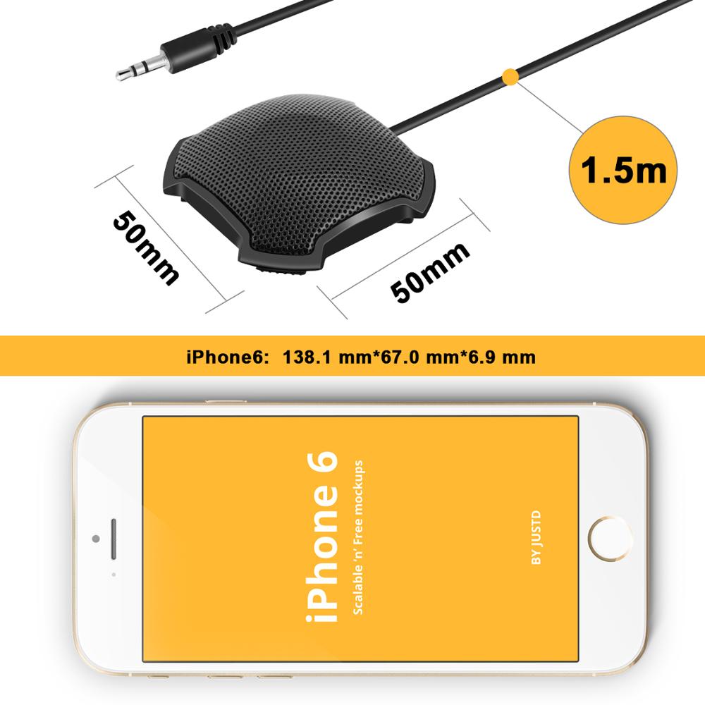 SIZHENG HP-DK30 mini 3.5mm Jack meeting microphone for PC Laptop Notebook Computer Skype