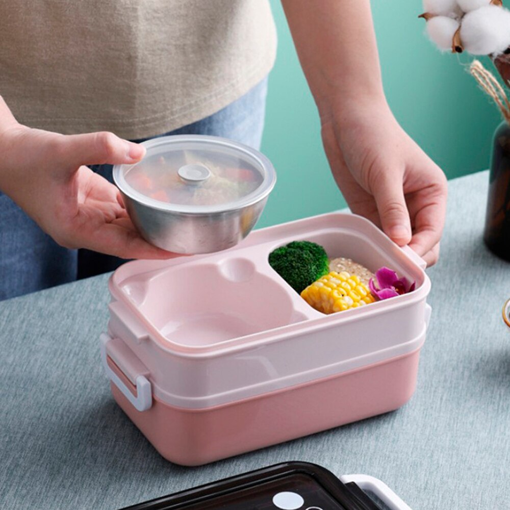 304 Rvs Bento Lunchbox Student School Office Multi-layer Thermische Lunch Box Container Voor Kinderen Vrouwen Keuken gereedschap