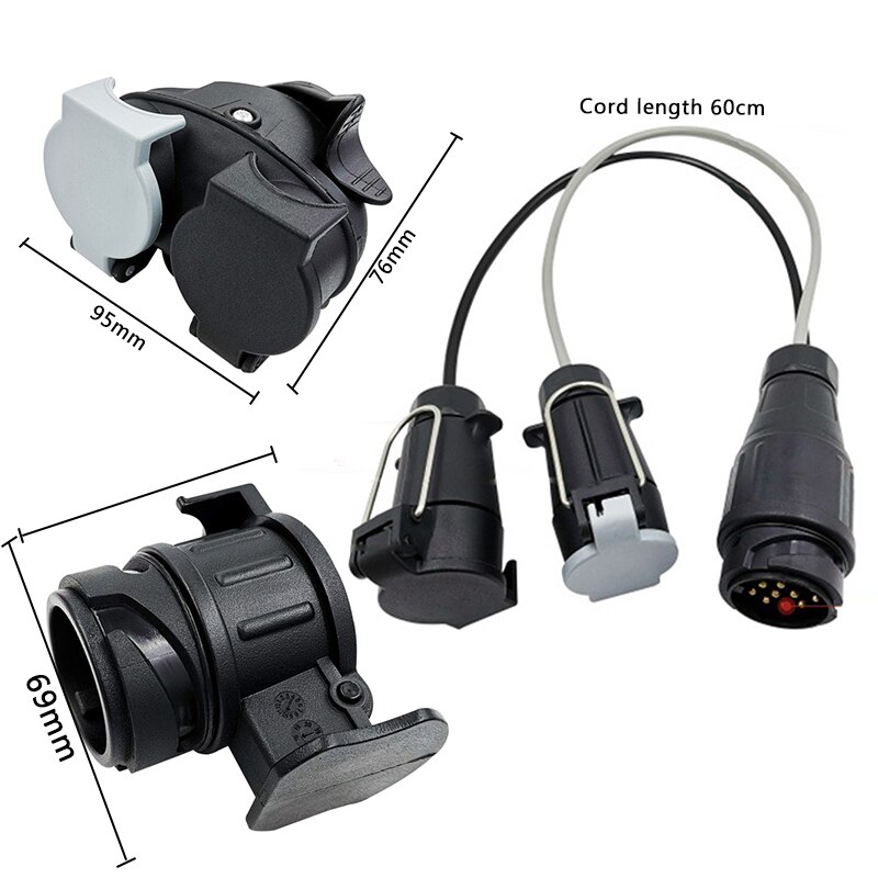 Nouvelle remorque linker prise adaptateur convertisseur Portable EV prise Type 2 prise 16A connecteur de voiture électrique