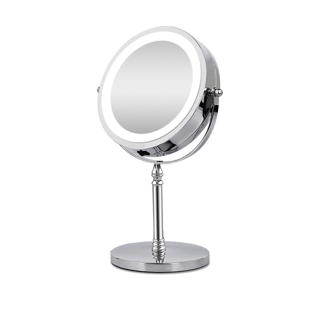 MIRLUX Make-up Spiegel met LED verlichting | 10x vergroting - 3 lichtstanden - oplaadbaar