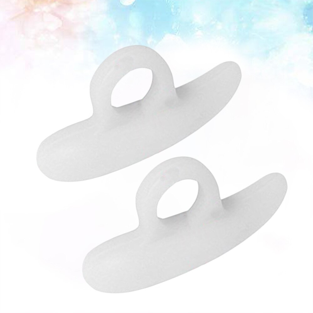4 Pairs Hammer Toe Correctors Silicone Toe Pads Pedicure Care Protectors for Ladies