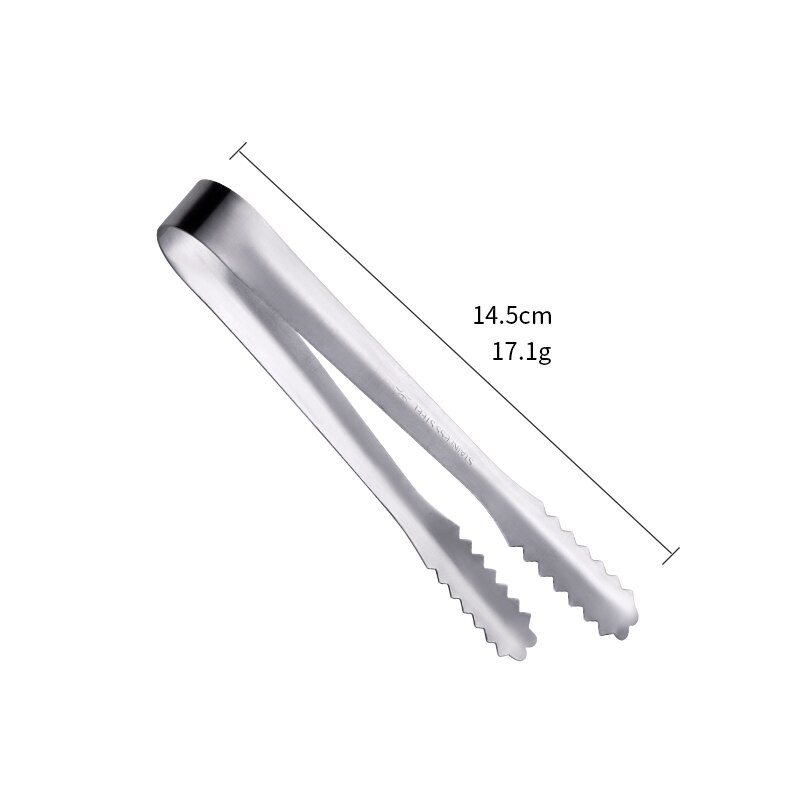1Pc Fleisch Zangen Edelstahl Brot Clip Gold Geschirr Multi-funktion Eis Salat Tong Lebensmittel Server BBQ Grill Party Zubehör: Silber- / 10Stck