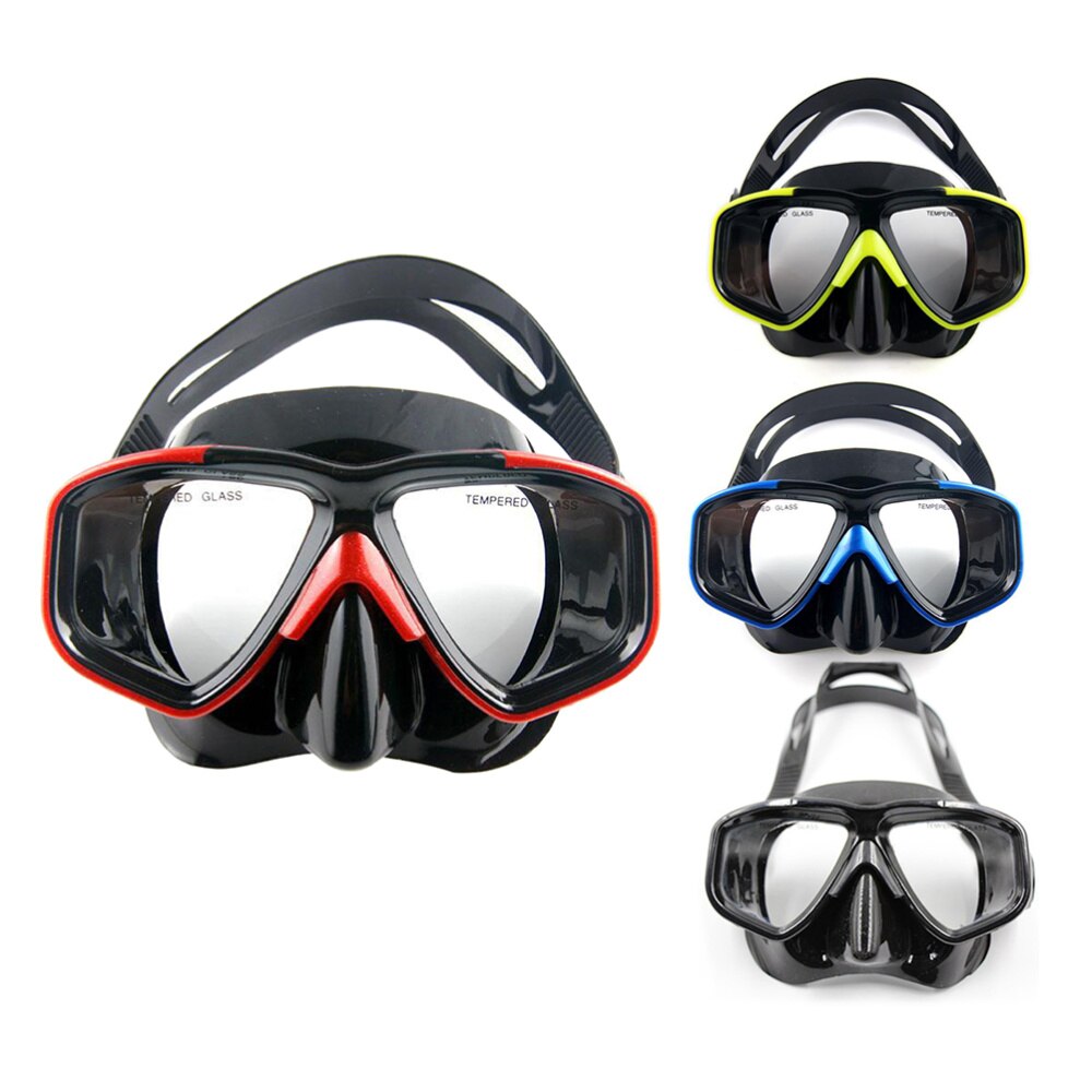 Diving Mask - Anti-Fog Scratch Resistant Panoramic Silicone Skirt Tempered Glass for Scuba Snorkeling Freediving