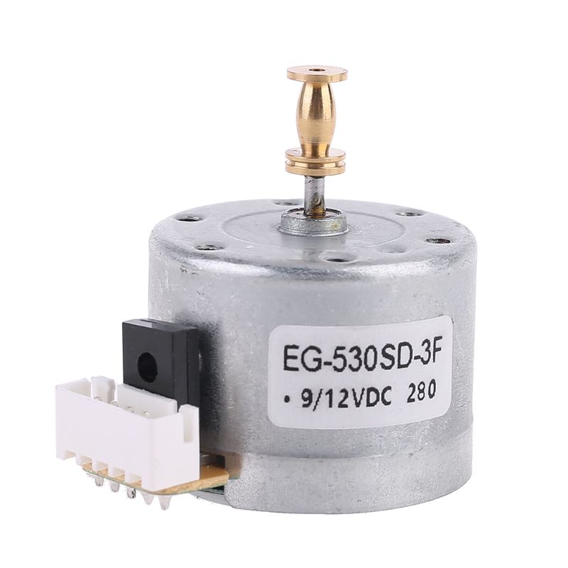 EG530SD-3F DC5-12V 3-Speed 33/45/78 RPM Adjustable Metal Turntables Motor Copper Sleeve Motor for Turntable Record Player: Type D