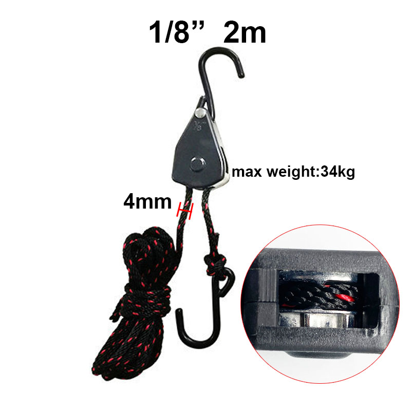 4/6/10mm Zelt Einstellbare Seil Verschluss Feste Schnalle Riemenscheibe Schlüssel Ratsche KleiderbüGel Lichter Heben Camping Markise Wind Seil: Himmel Blau