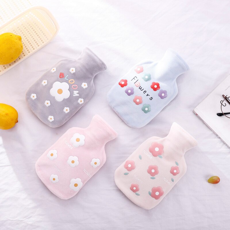 350ML Plush Water Bottle Warm Cute Cartoon Animal Hand Warmers Girls Student Pocket Warmer Rubber Water Bag Home Winter