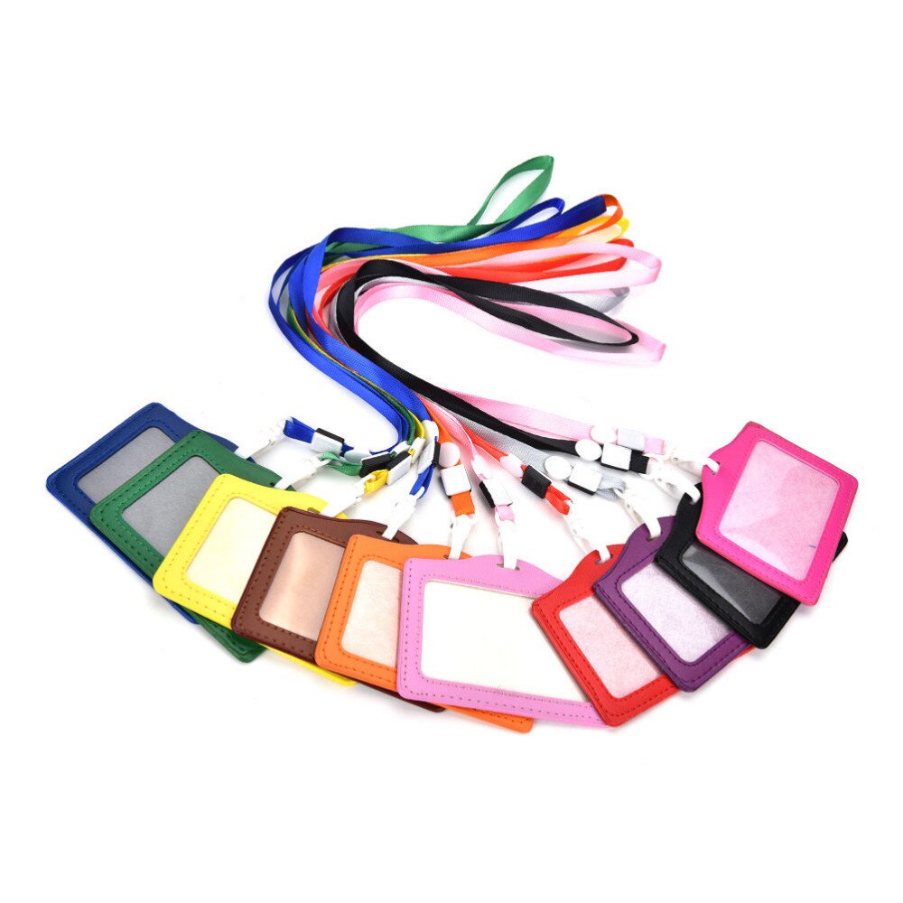 ID Naam Kaarthouder Id-kaart Lanyard Bank Credit Card Cover Waterdichte Identiteit Badge Holder Neck Strap