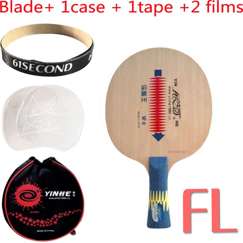 Yinhe Milky Way Galaxy W-6 Loop King W6 W 6 table tennis pingpong blade: FL with Y 1 case