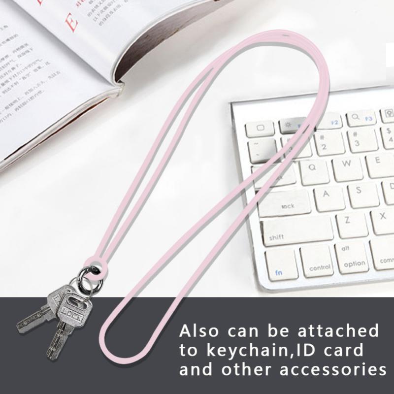 Universal Lanyard For Phone Silicone Sport Strap Neck Hanging Rope Sling Chain Mobile Phone Lanyard Case With Holder Dual Use