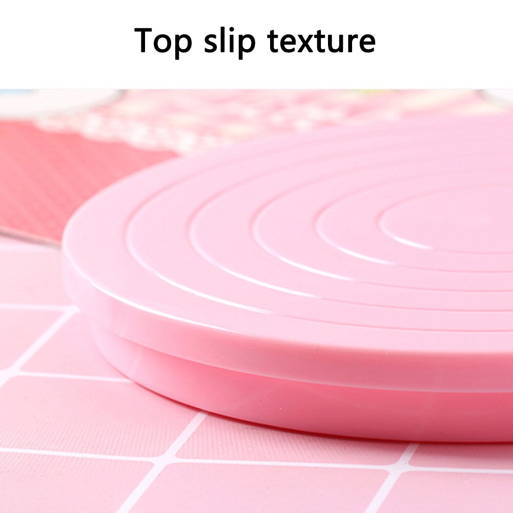 Plastic Cake Rotating Revolving Plate Household DIY Cake Decorating Turntable Display Stand Kitchen Cookie Biscuits Turntable
