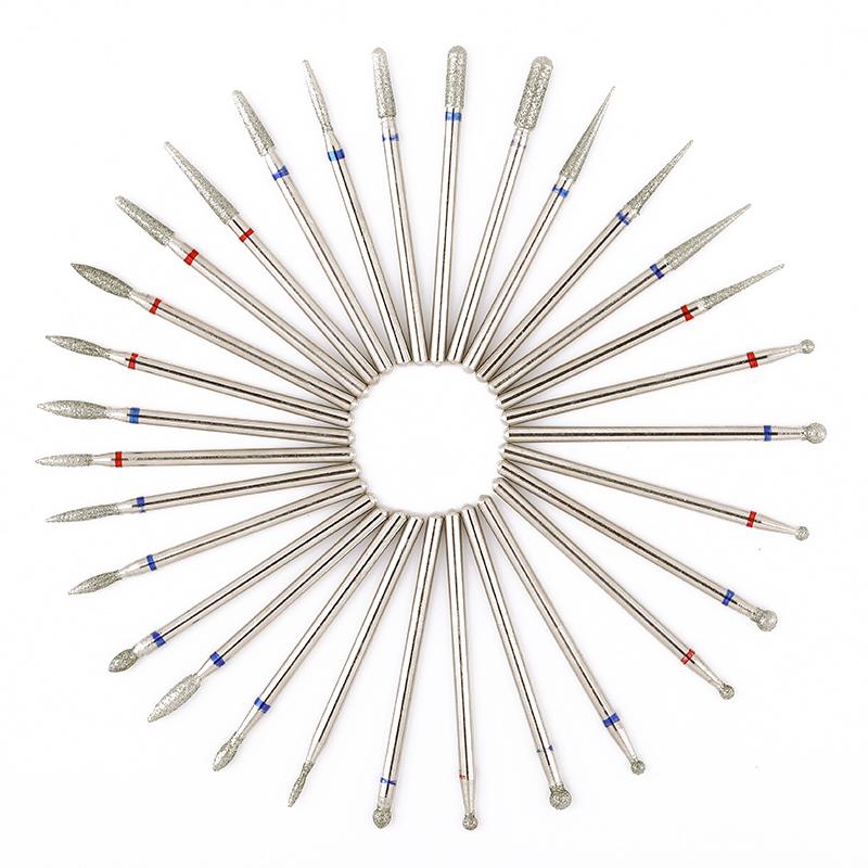 7 Pcs/Set Carbite Nail Grinding Head Nail Drill Bit Ceramic Mill Machine Set Cutter For Pedicure Electric Nail Files