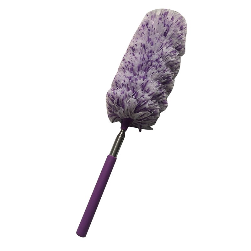 Telescopische Microvezel Duster Uitschuifbare Dust Remover Cleanning Borstel Voor Air-Conditioner Meubels Sluiter Thuis Auto Cleaner Tool: purple