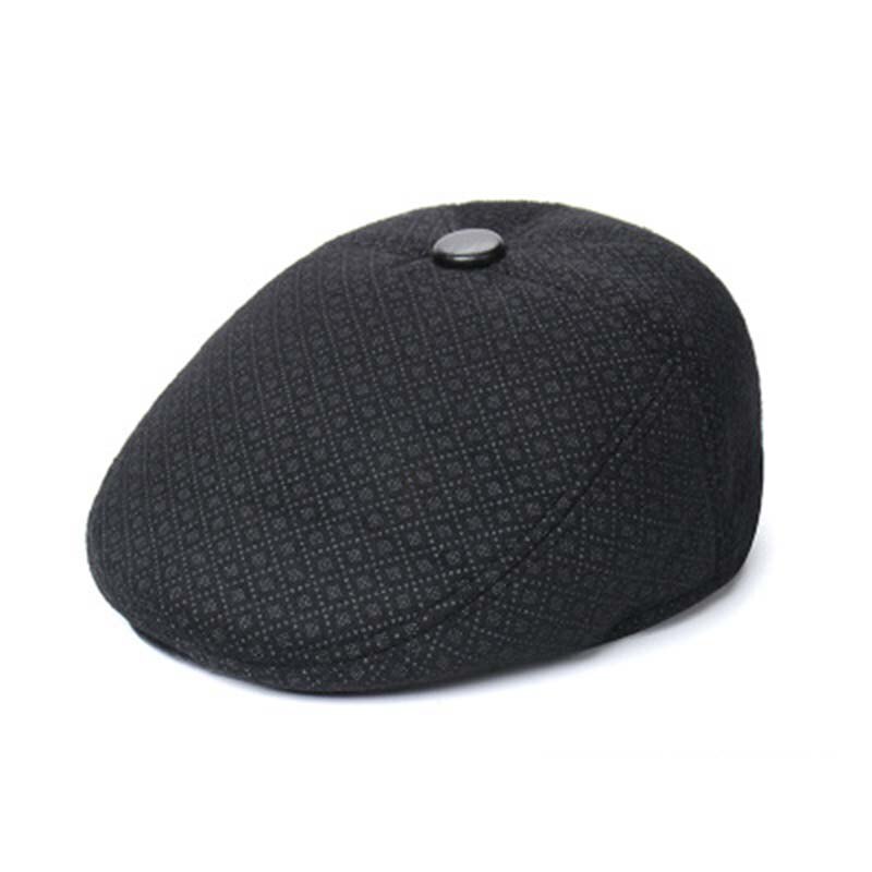 ¡Novedad de Otoño/Invierno! Sombrero viejo para hombre, sombrero de invierno para hombre de edad mediana y ancianas, gorro cálido, orejeras de papá, sombrero delantero S96: black3