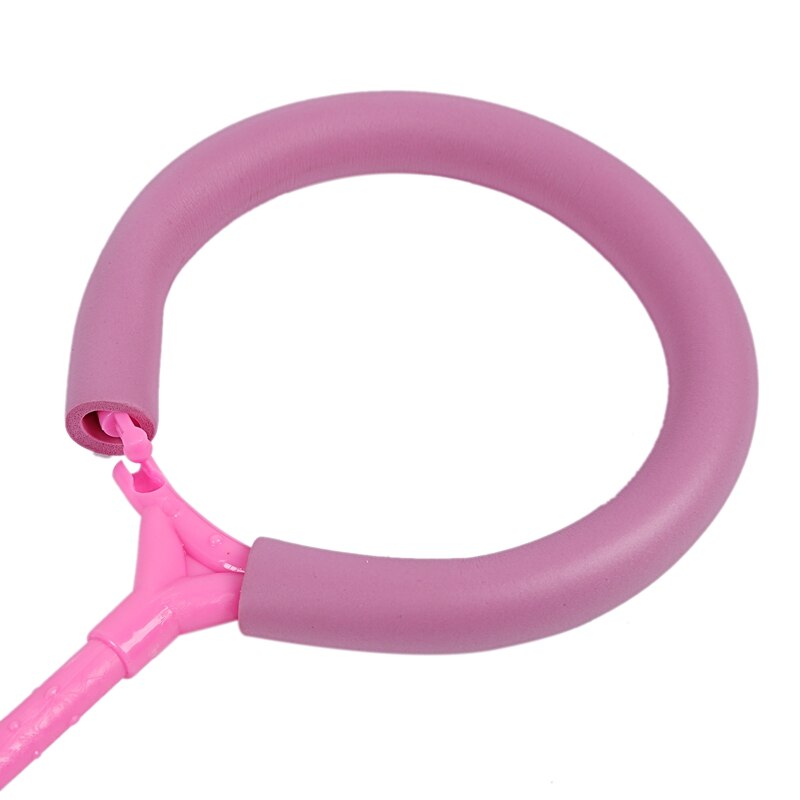 Outdoor Plezier Speelgoed Ballen Elastische Led Flash Springen Voet Bal Springen Ring Springen Cirkel Stuiterende Bal Speelgoed Voor Kinderen, roze