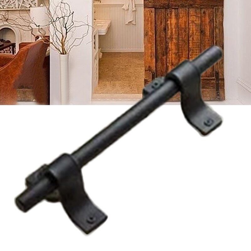 1Pcs Carbon Staal Staldeur Handvat Gate Handvat Pull Heavy Duty Houten Schuifdeuren Schuur Deur Pull Handvat Vintage Hardware