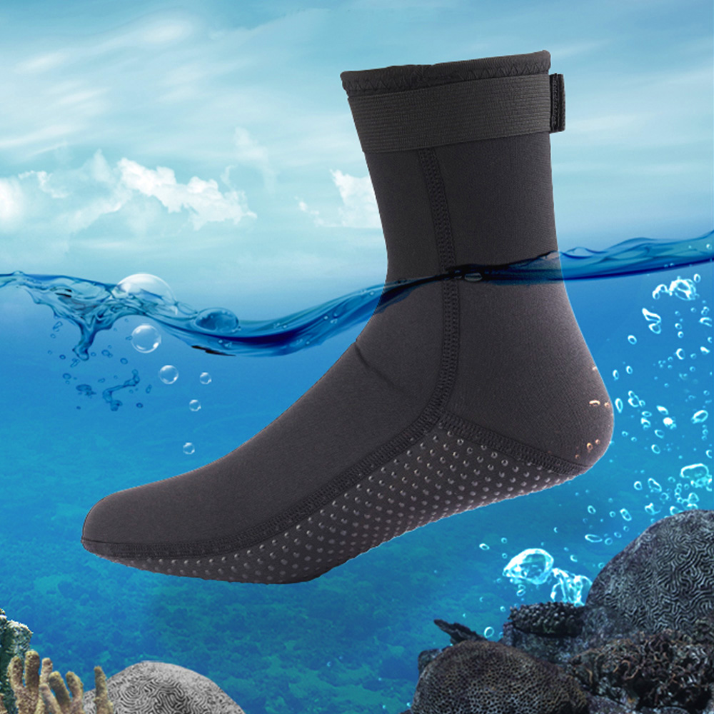 Calcetines de buceo de neopreno de 3mm y 5mm, antideslizantes, cálidos, elásticos, para adultos, zapatos de traje de neopreno, botas de buceo, surf, natación, snorkel