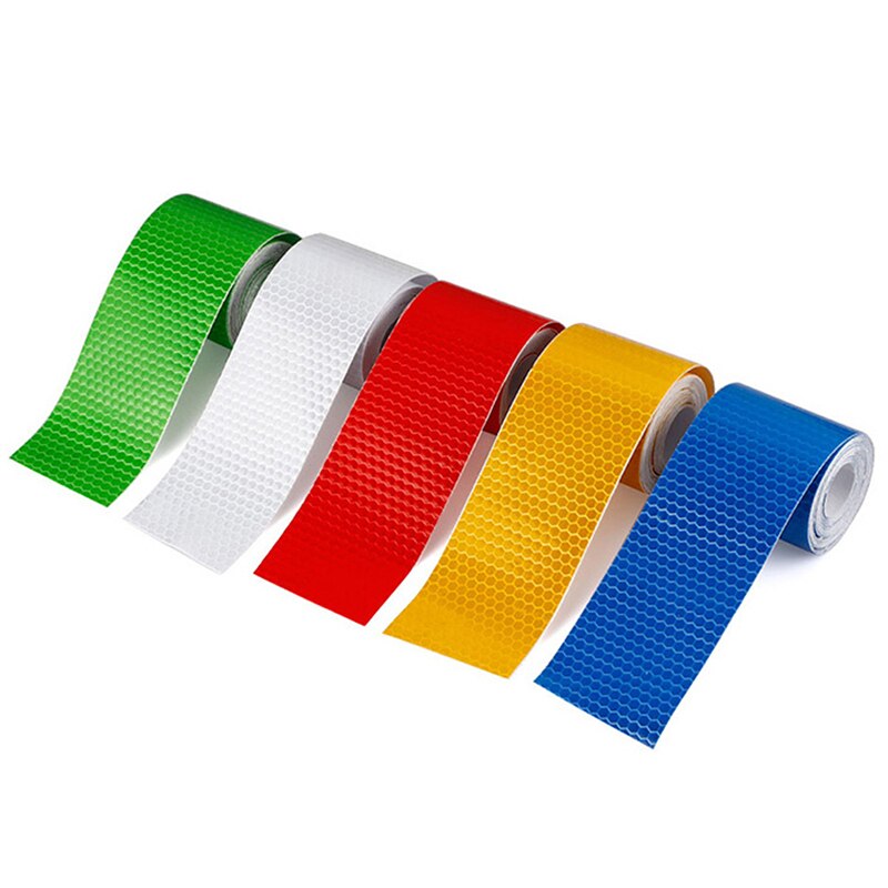 Cintas de advertencia para coches, camiones y motocicletas, pegatinas reflectantes, calcomanías para bicicleta, 5cm x 300cm