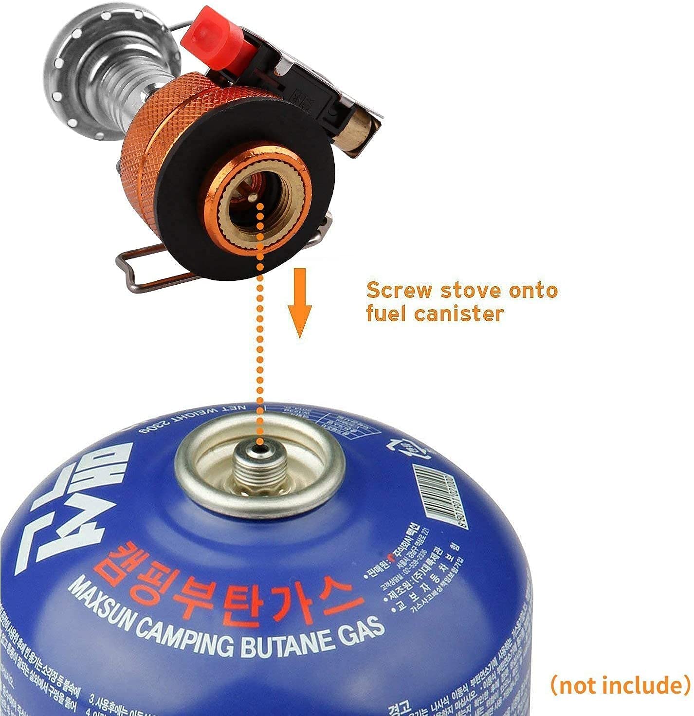 Camping Stove Pan Set Portable Outdoor Backpacking Cookware Hiking Cooking Stove Butane Propane Burner for Gas Canister