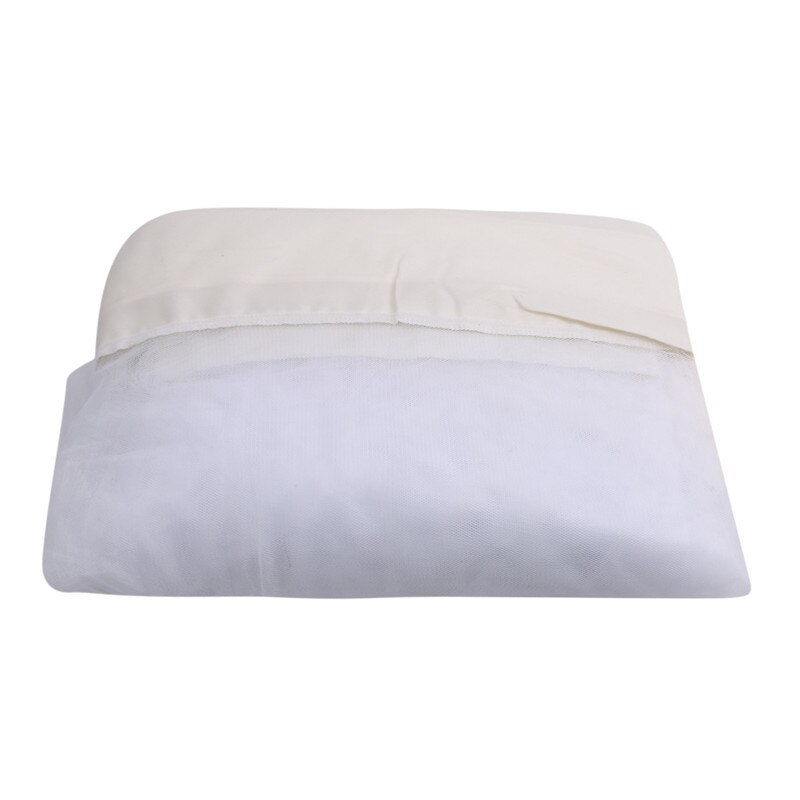 White Outdoor Patio Shade Sun Umbrella Gauze Terrace Table Umbrella Garden Deck Furniture Zipper Mesh Mosquito Net